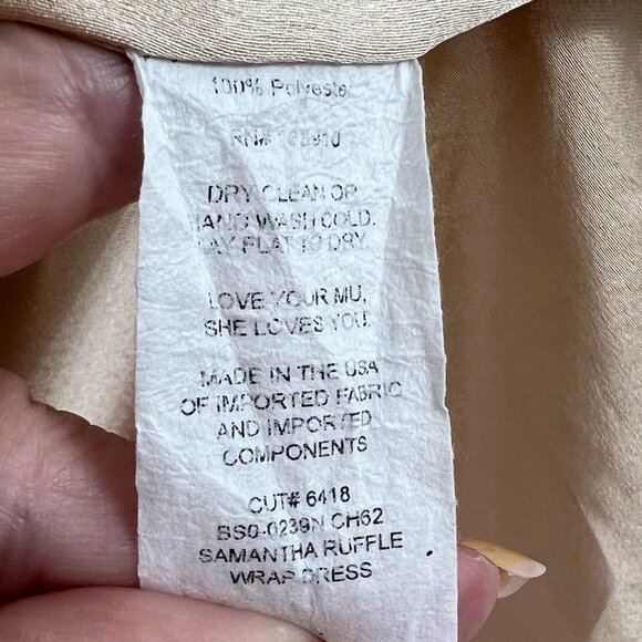 Show Me Your Mumu Samantha Sleeveless high low Ruffle Wrap Dress women's size S - Picture 6 of 8